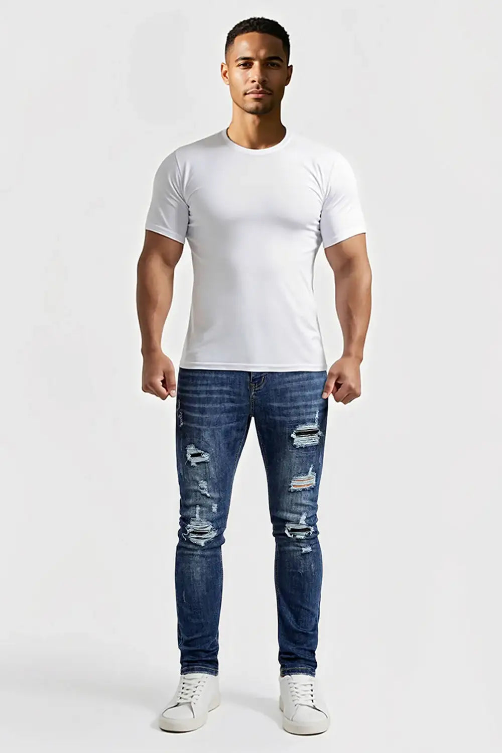 Ethan | Slim Fit Jeans met Distressed Details