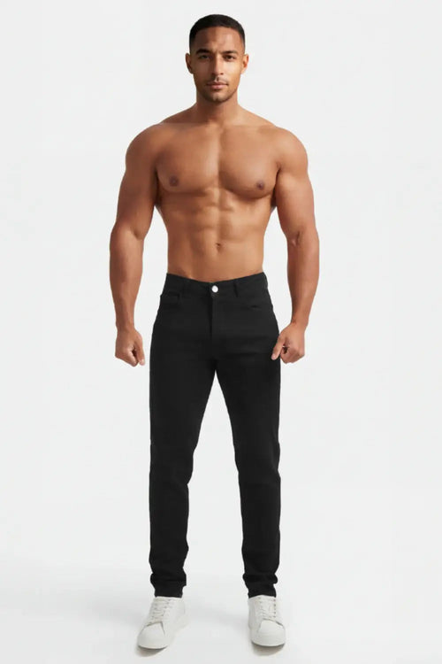 Luca | Slim Fit Herenjeans in Zwart