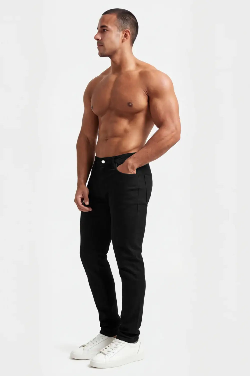 Luca | Slim Fit Herenjeans in Zwart
