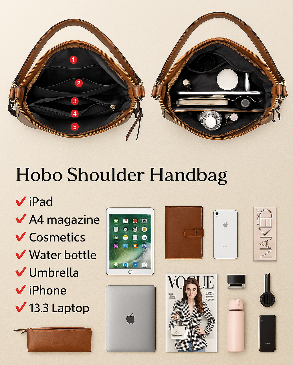 mila | Schoudertas met Vintage Uitstraling