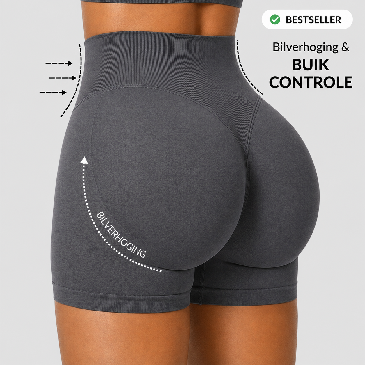 (1+1 GRATIS) Luna | Corrigerende Shapewear Short met Hoge Taille