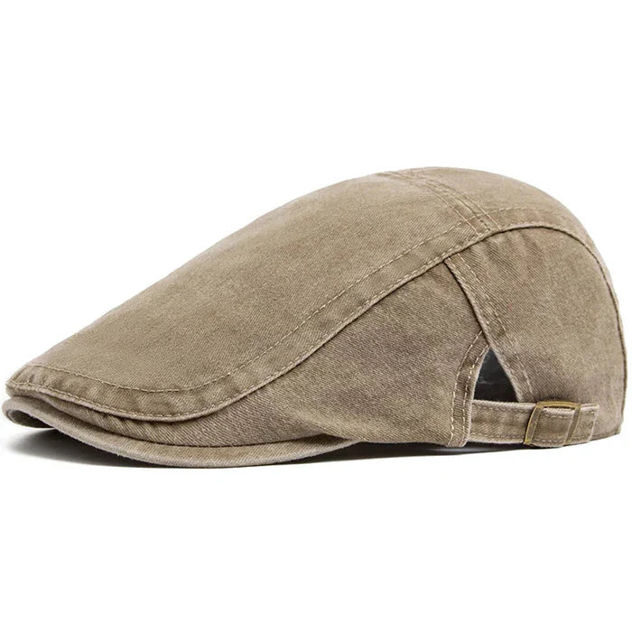 Mason | Denim Flat Cap met Verstelbare Pasvorm