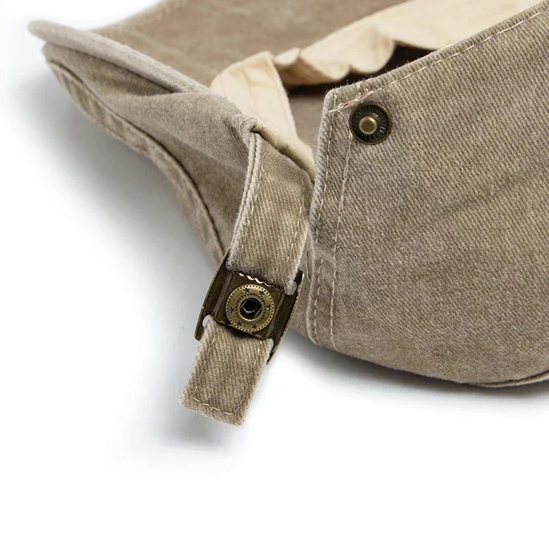 Mason | Denim Flat Cap met Verstelbare Pasvorm
