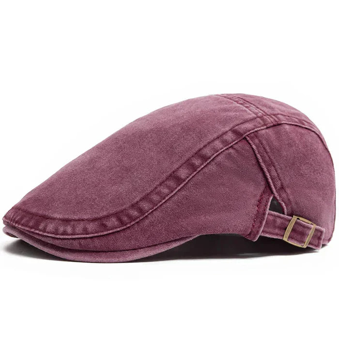 Mason | Denim Flat Cap met Verstelbare Pasvorm